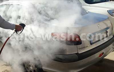روشویی خودرو با بخار