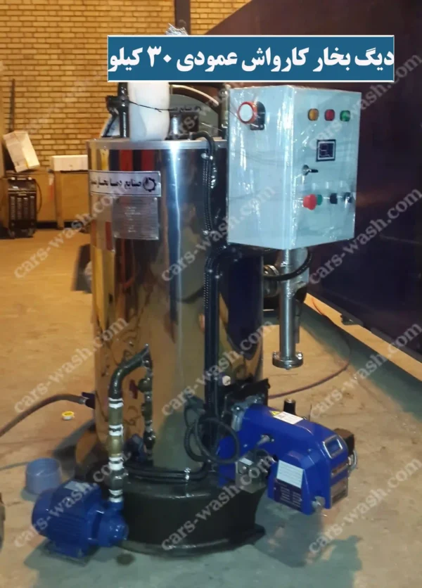 دیگ بخار کارواش عمودی 30 کیلو